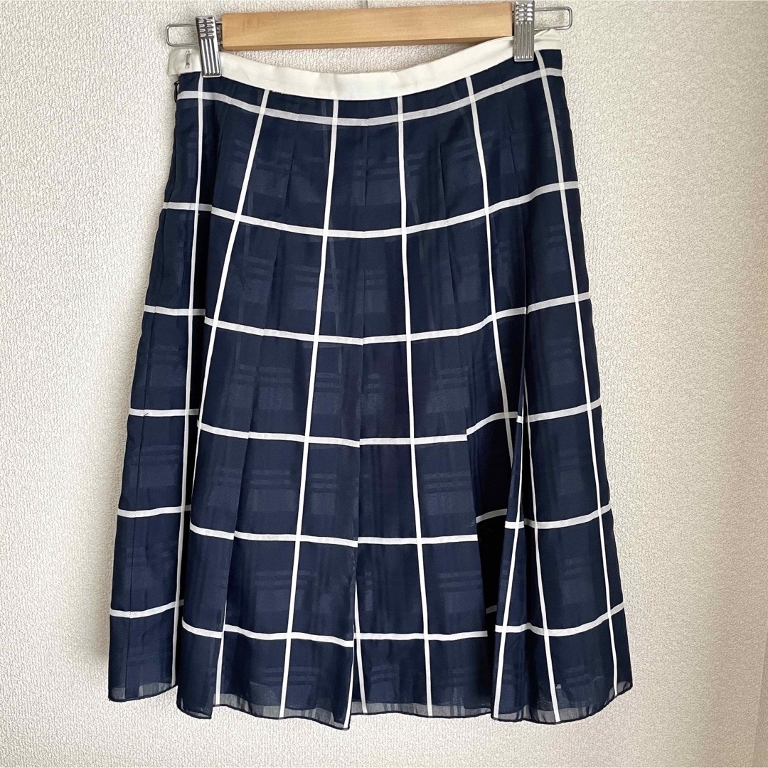 COMME CA MODELS スカート チェック コムサモデルズ Mサイズ レディースのスカート(ひざ丈スカート)の商品写真
