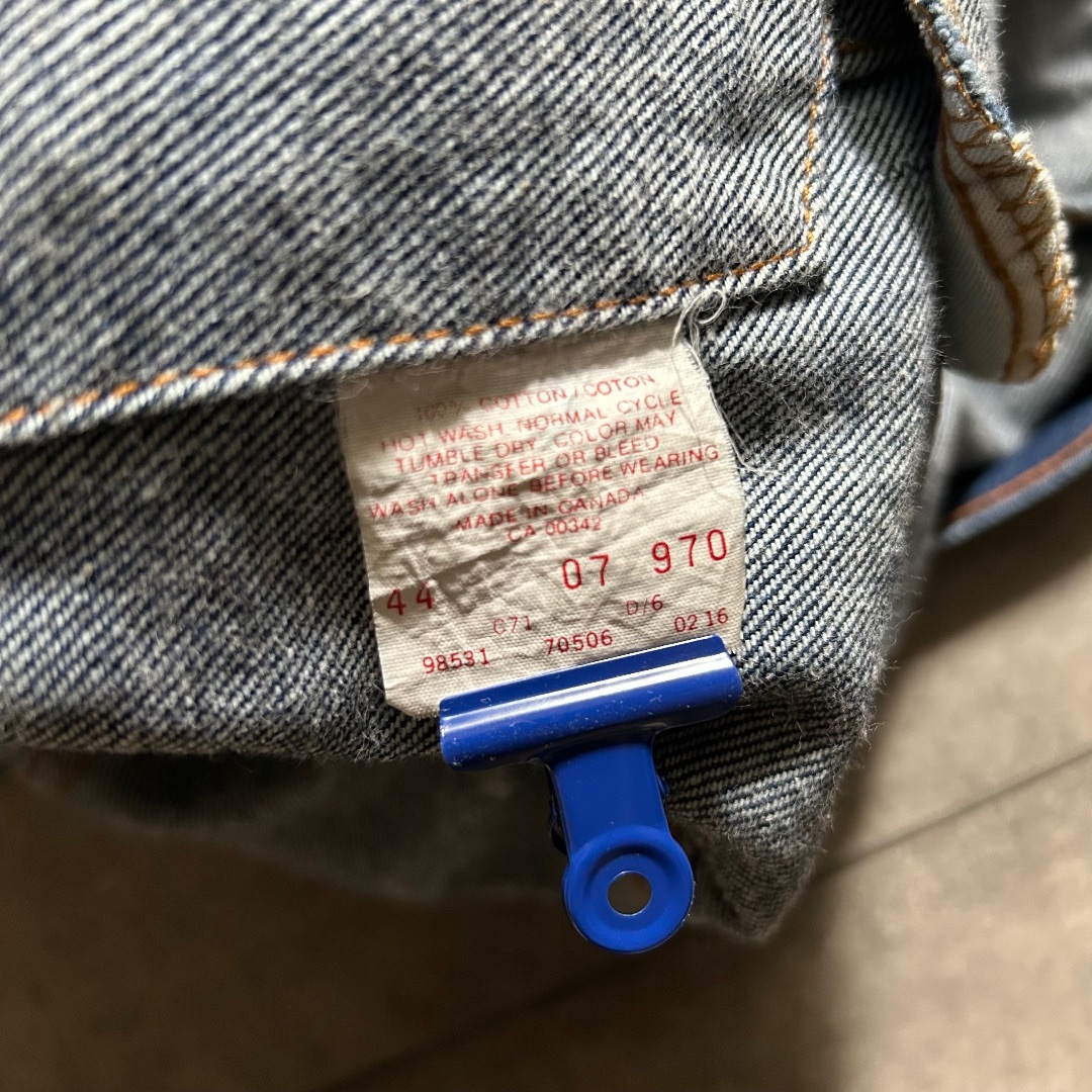 Levi's(リーバイス)の80s90s levis70506 gジャン カナダ製 44 濃紺真っ紺 メンズのジャケット/アウター(Gジャン/デニムジャケット)の商品写真