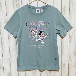 アディダス(adidas)の【美品】アディダス×ディズニー　シングルジャージー　Tシャツ  レディースM(Tシャツ(半袖/袖なし))