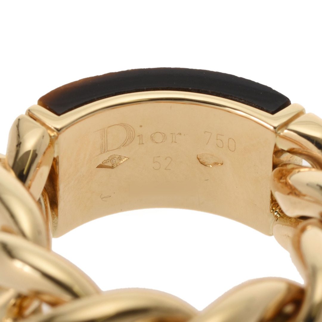 Christian Dior(クリスチャンディオール)のクリスチャンディオール  チェーンリング タイガーアイ #52 リング・指 レディースのアクセサリー(リング(指輪))の商品写真