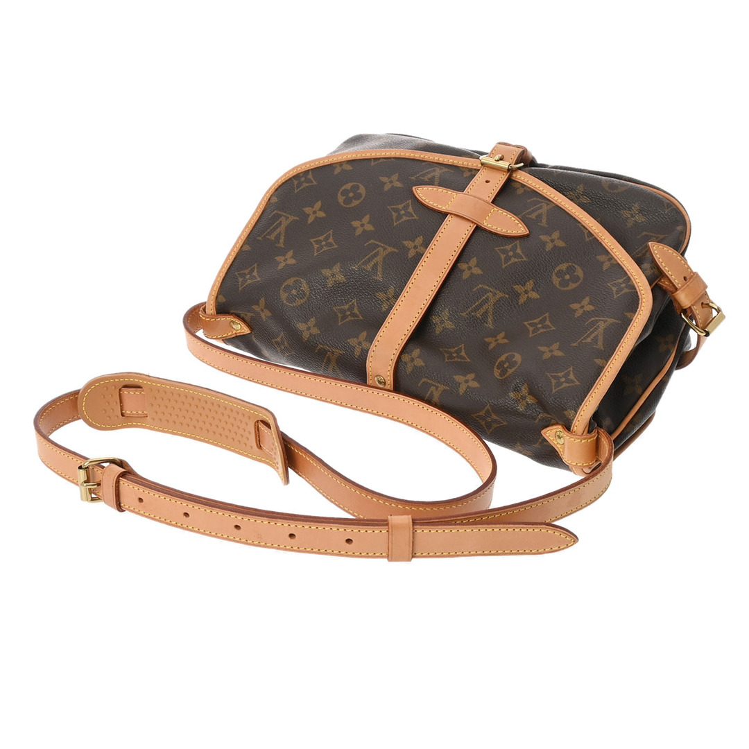 LOUIS VUITTON(ルイヴィトン)のルイヴィトン モノグラム ソミュール 30 ショルダーバッグ ブラウン レディースのバッグ(ショルダーバッグ)の商品写真