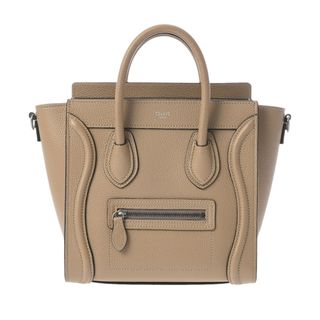 セリーヌ(celine)のセリーヌ  ラゲージ ナノショッパー ハンドバッグ ベージュ(ハンドバッグ)