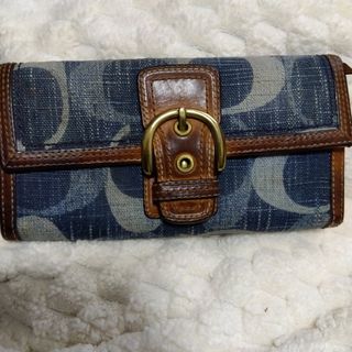 コーチ(COACH)のデニム コーチ 長財布(財布)