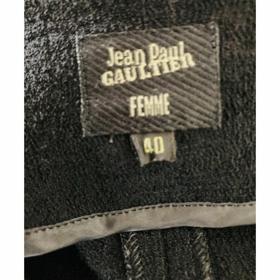 Jean-Paul GAULTIER(ジャンポールゴルチエ)のJean Paul Gaultier ジャンポールゴルチエ 黒ドレス 40 レディースのワンピース(ロングワンピース/マキシワンピース)の商品写真