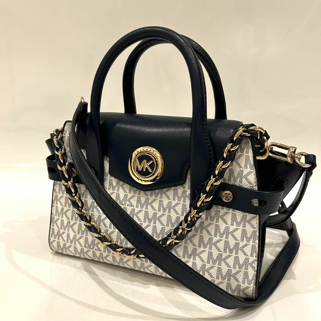 Michael Kors(マイケルコース)のマイケルコース カルメン フラップ ショルダーバッグ 3way ダークネイビー レディースのバッグ(ショルダーバッグ)の商品写真