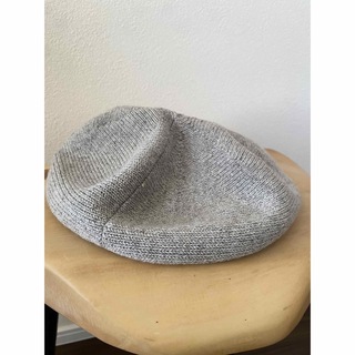【美品】 センスオブプレイス ベレー帽 ニット帽 グレー