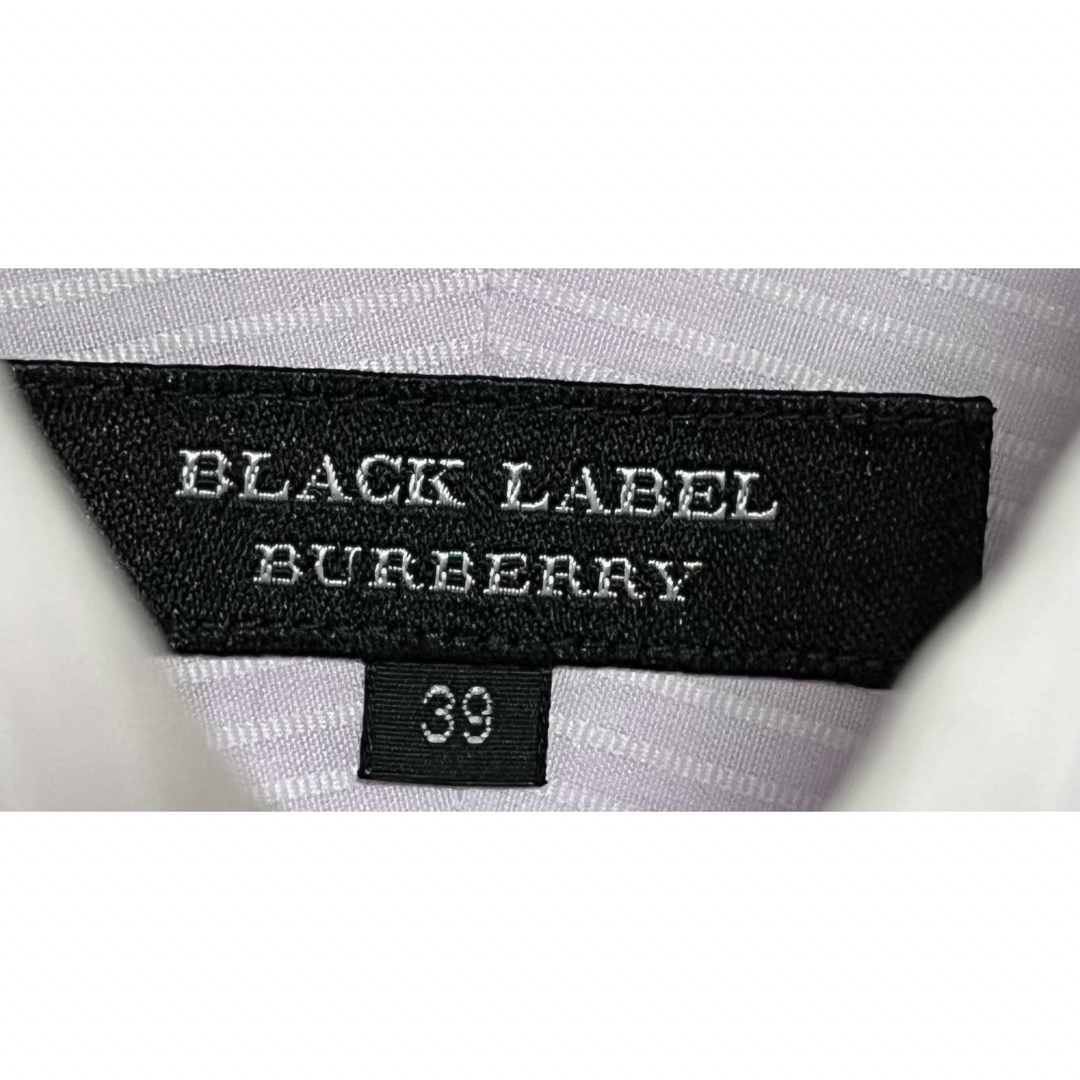 BURBERRY BLACK LABEL(バーバリーブラックレーベル)の匿名発送　美品　バーバリーブラックレーベル　ストライプドレスシャツ　サイズM メンズのトップス(シャツ)の商品写真