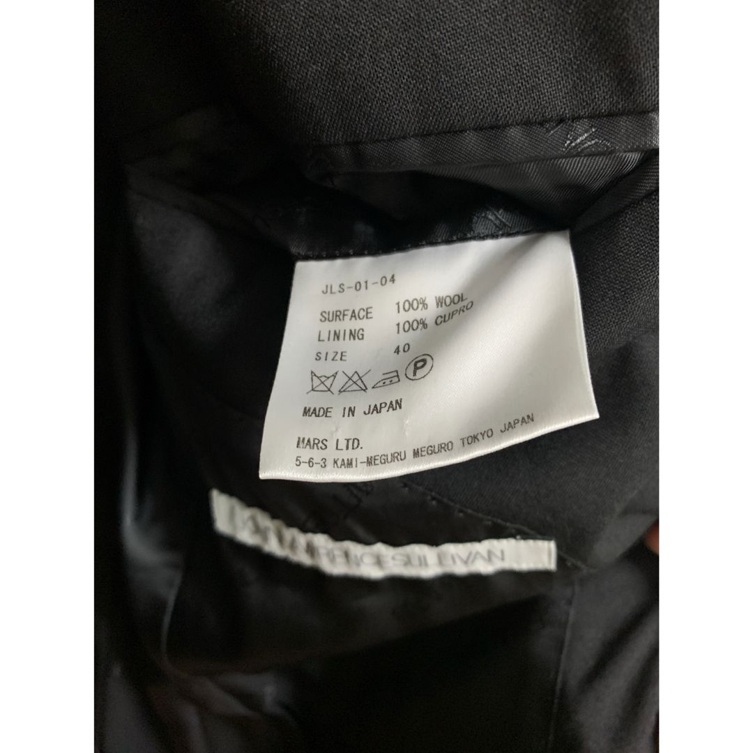 JOHN LAWRENCE SULLIVAN(ジョンローレンスサリバン)のJOHN LAWRENCE SULLIVAN  スーツ　セットアップ　黒 メンズのスーツ(セットアップ)の商品写真