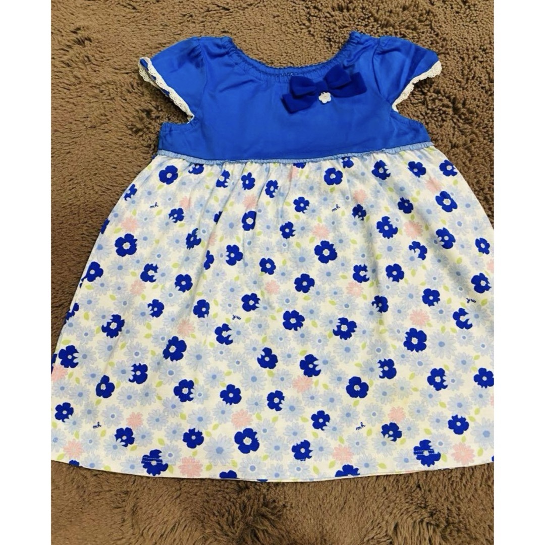 mikihouse(ミキハウス)の90cm夏物ミキハウス2点セット キッズ/ベビー/マタニティのキッズ服女の子用(90cm~)(ワンピース)の商品写真