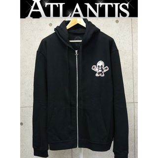 CHROME HEARTS 銀座店 クロムハーツ 新品 フォティ ハリスティータ 裏起毛 ジップパーカー メンズ size:L 黒 95045(パーカー)