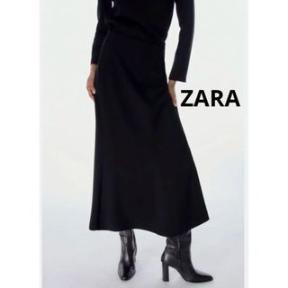 ザラ(ZARA)のZARA ロングスカート マーメイドスカート　ブラックMサイズ　ザラ(ロングスカート)