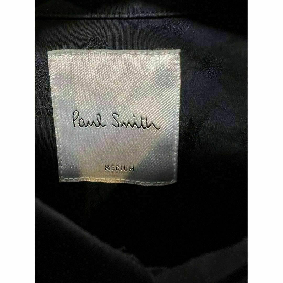 Paul Smith(ポールスミス)のポールスミス　ネイビー　袖裏柄　シャツ　ドレス　メンズ　M メンズのトップス(シャツ)の商品写真