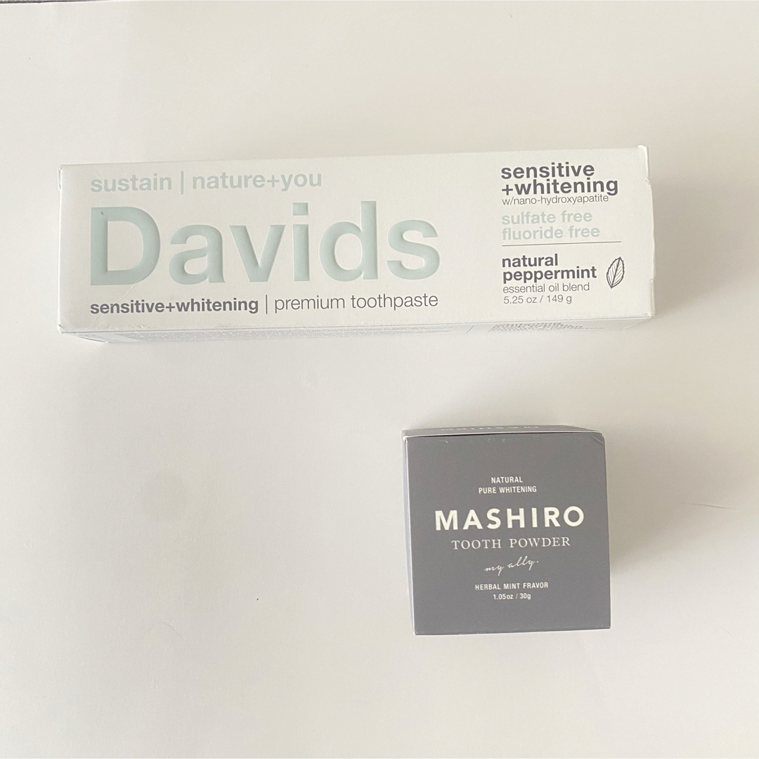 【特別セット価格】デイヴィッズ & MASHIRO ホワイトニング 歯磨き粉 コスメ/美容のオーラルケア(歯磨き粉)の商品写真