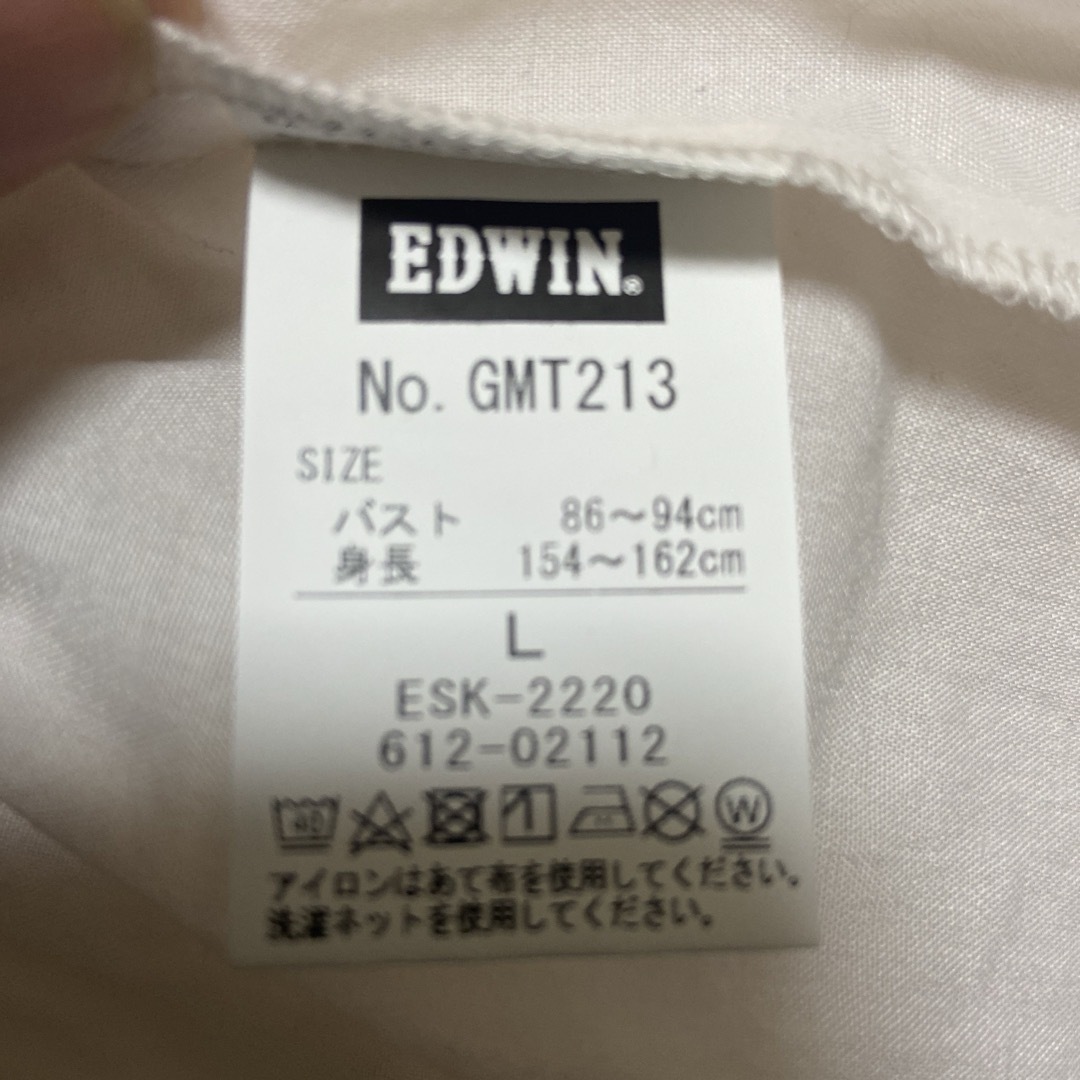 EDWIN(エドウィン)のEDWIN 未使用品　ギャザー切替ブラウス　Ｌ レディースのトップス(シャツ/ブラウス(半袖/袖なし))の商品写真