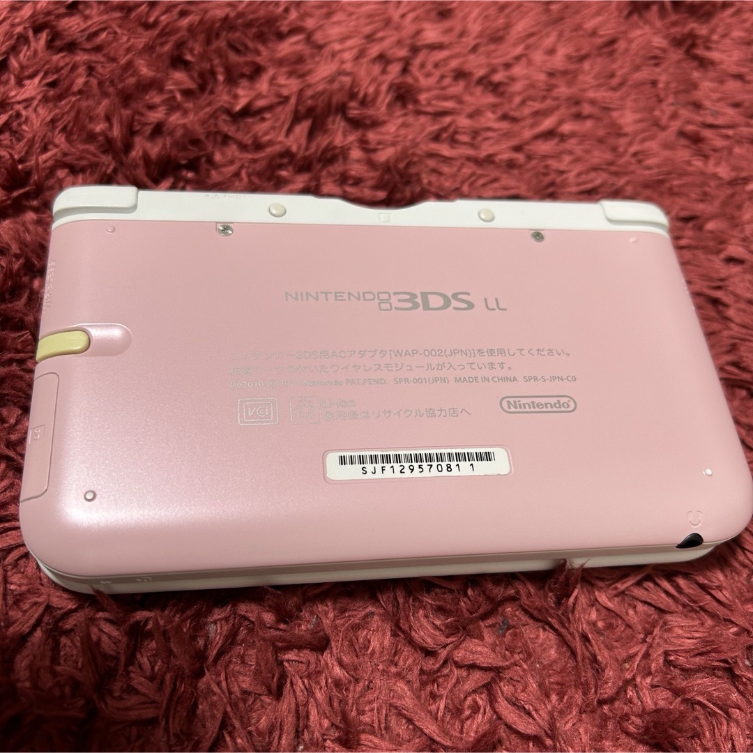 任天堂(ニンテンドウ)の【3DS本体】Nintendo 3DS  LL 本体ピンク/ホワイト エンタメ/ホビーのゲームソフト/ゲーム機本体(携帯用ゲーム機本体)の商品写真