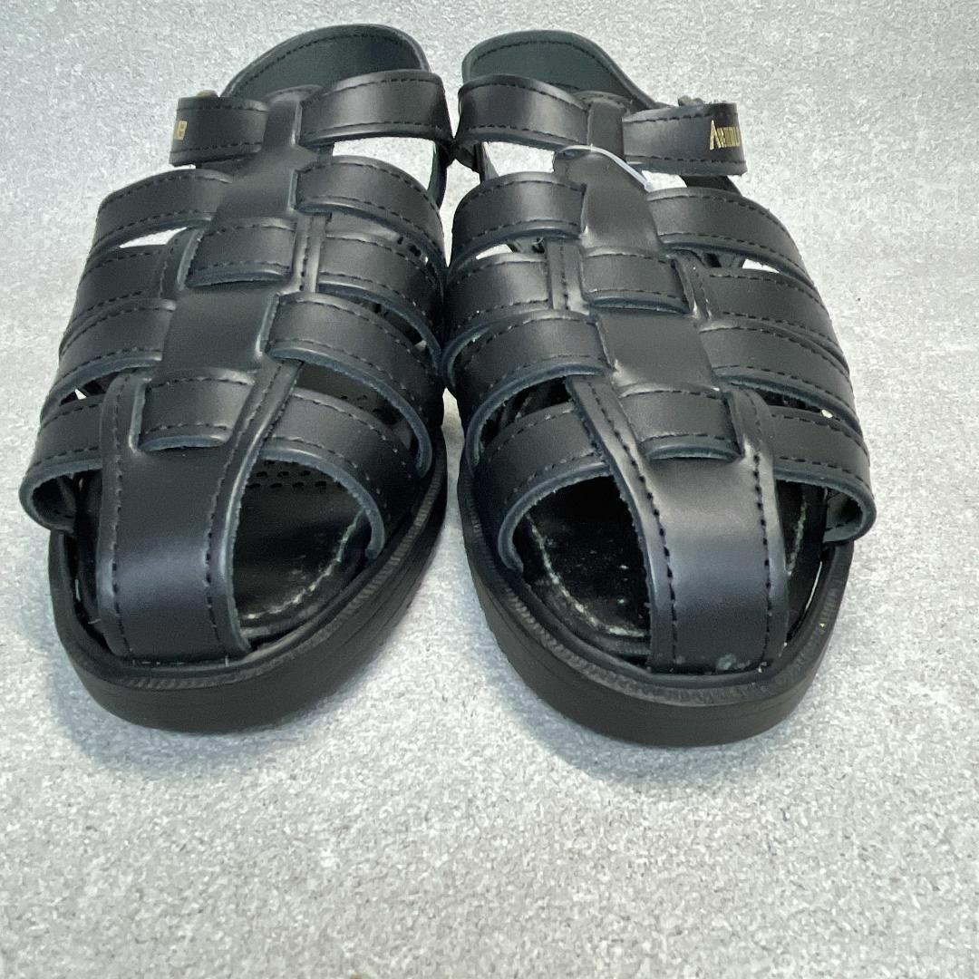 Arnold Palmer(アーノルドパーマー)のタグ付き未使用品 アーノルドパーマー Sサイズ グルカサンダル ブラック レディースの靴/シューズ(サンダル)の商品写真