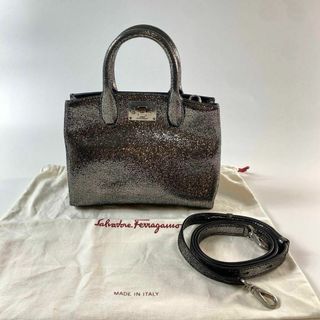 Salvatore Ferragamo - 美品 Ferragamo スタジオ 2way ショルダー ハンドバッグ