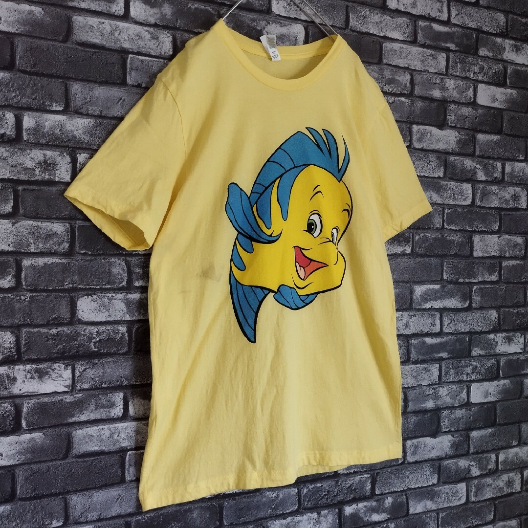 TV&MOVIE(ティービーアンドムービー)のディズニーリトルマーメイドフランダーアニメキャラクタームービーtシャツTシャツ メンズのトップス(Tシャツ/カットソー(半袖/袖なし))の商品写真