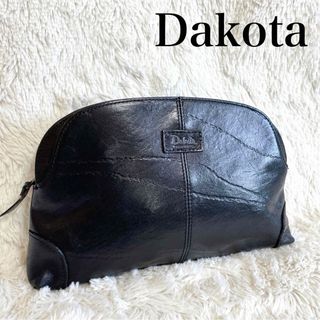 ダコタ(Dakota)の美品 Dakota ダコタ オールレザー クラッチバッグ セカンドバッグ ロゴ(クラッチバッグ)