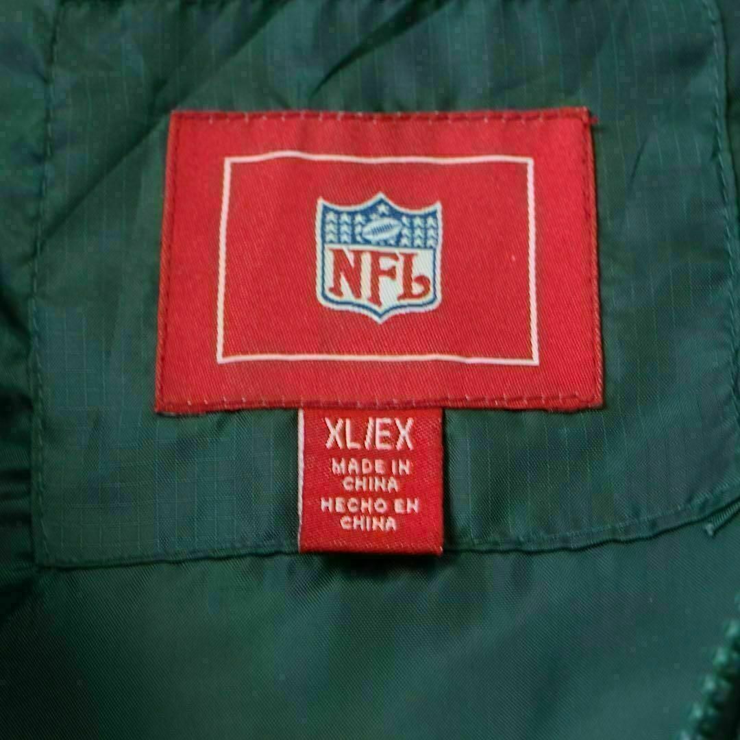 【希少】NFL ニューヨーク・ジェッツ JETS 中綿 ジャケット 刺繍ロゴ 緑 メンズのジャケット/アウター(ブルゾン)の商品写真