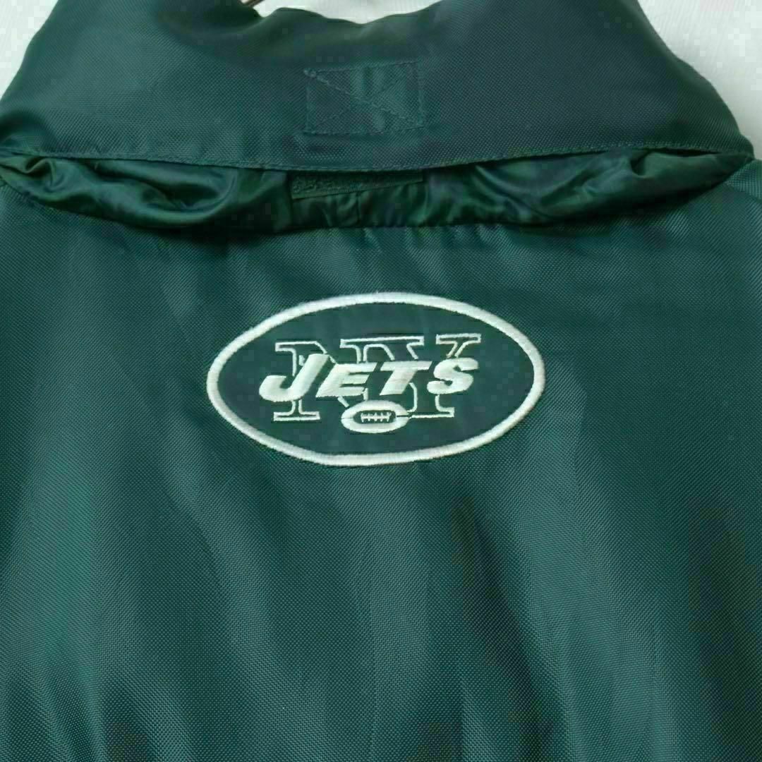 【希少】NFL ニューヨーク・ジェッツ JETS 中綿 ジャケット 刺繍ロゴ 緑 メンズのジャケット/アウター(ブルゾン)の商品写真