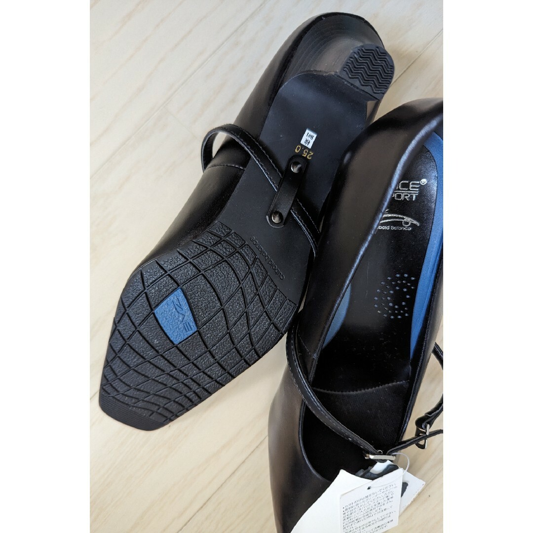 ２５cm★OFFICE SUPPORT ＢＭＺ★ストラップつきパンプス★新品 レディースの靴/シューズ(ハイヒール/パンプス)の商品写真
