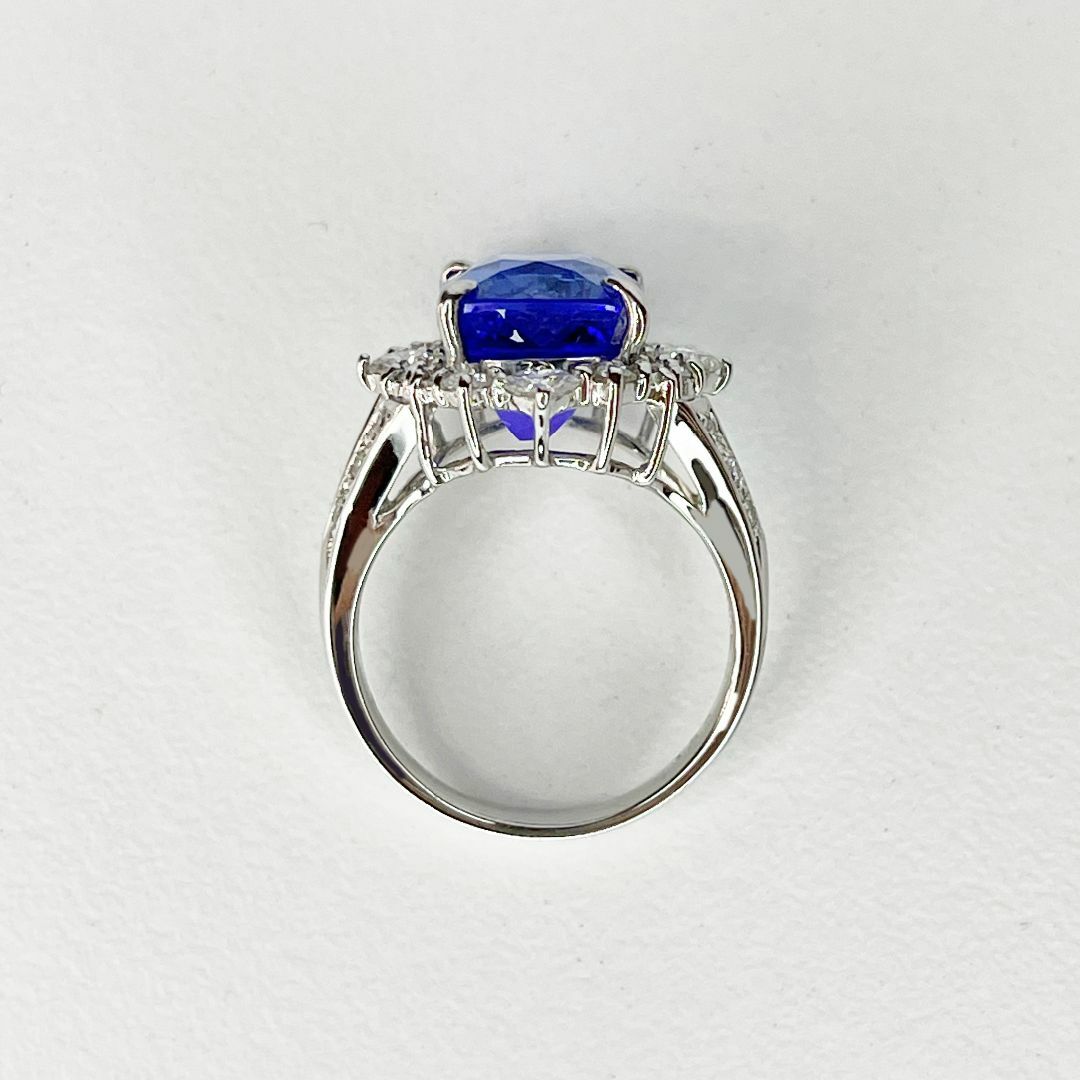 新品✨ PT900　タンザナイト　天然ダイヤモンド 　tanzanite　 レディースのアクセサリー(リング(指輪))の商品写真