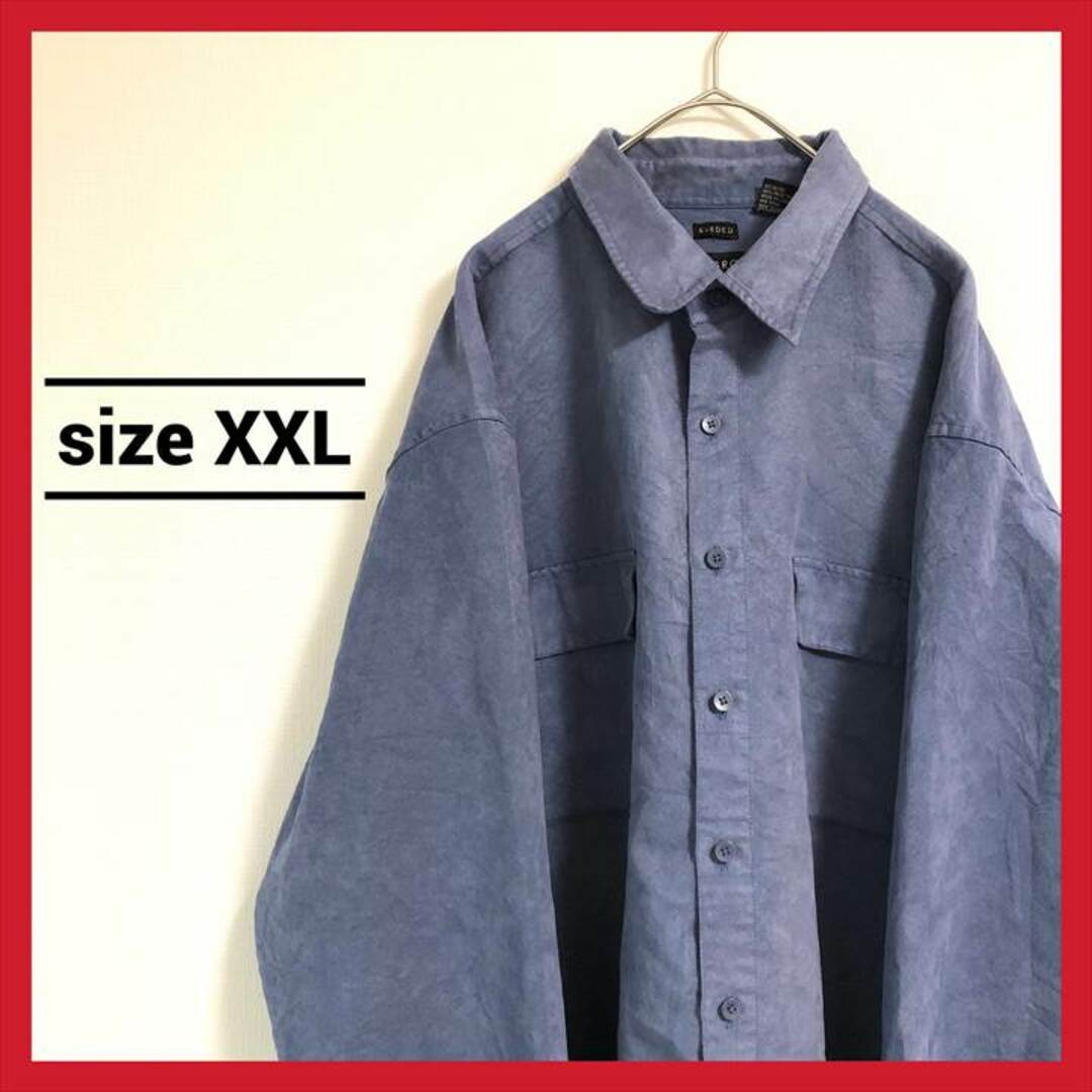 90s 古着 ノーブランド シャツ オーバーサイズ ゆるダボ 2XL  メンズのトップス(シャツ)の商品写真