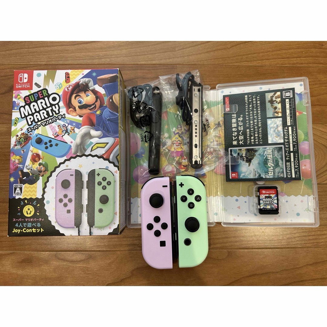 Nintendo Switch(ニンテンドースイッチ)のSwitch スーパーマリオパーティ 4人で遊べる Joy-Conセット エンタメ/ホビーのゲームソフト/ゲーム機本体(家庭用ゲームソフト)の商品写真