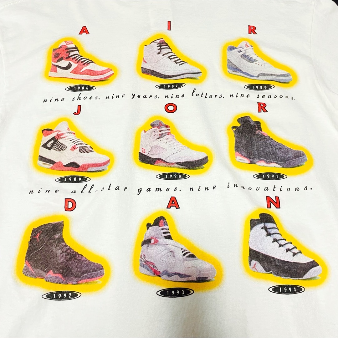 NIKE - 90s OLD NIKE jordanシリーズ プリントTシャツ 銀タグの NIKE - 90s OLD NIKE jordanシリーズ プリントTシャツ 銀タグの