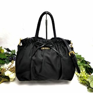 プラダ(PRADA)の★クリーニング済み★プラダ ナイロン ハンド ショルダーバッグ　2wayブラック(ハンドバッグ)