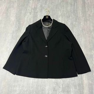 トウキョウソワール(TOKYO SOIR)のLUNE SOIR 東京ソワール テーラードジャケット ブラック 大きいサイズ(礼服/喪服)