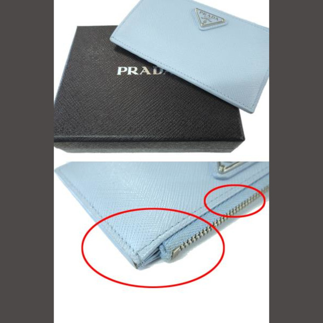 PRADA(プラダ)のプラダ フラグメントケース サフィアーノ トライアングルロゴ カードケース レディースのファッション小物(コインケース)の商品写真