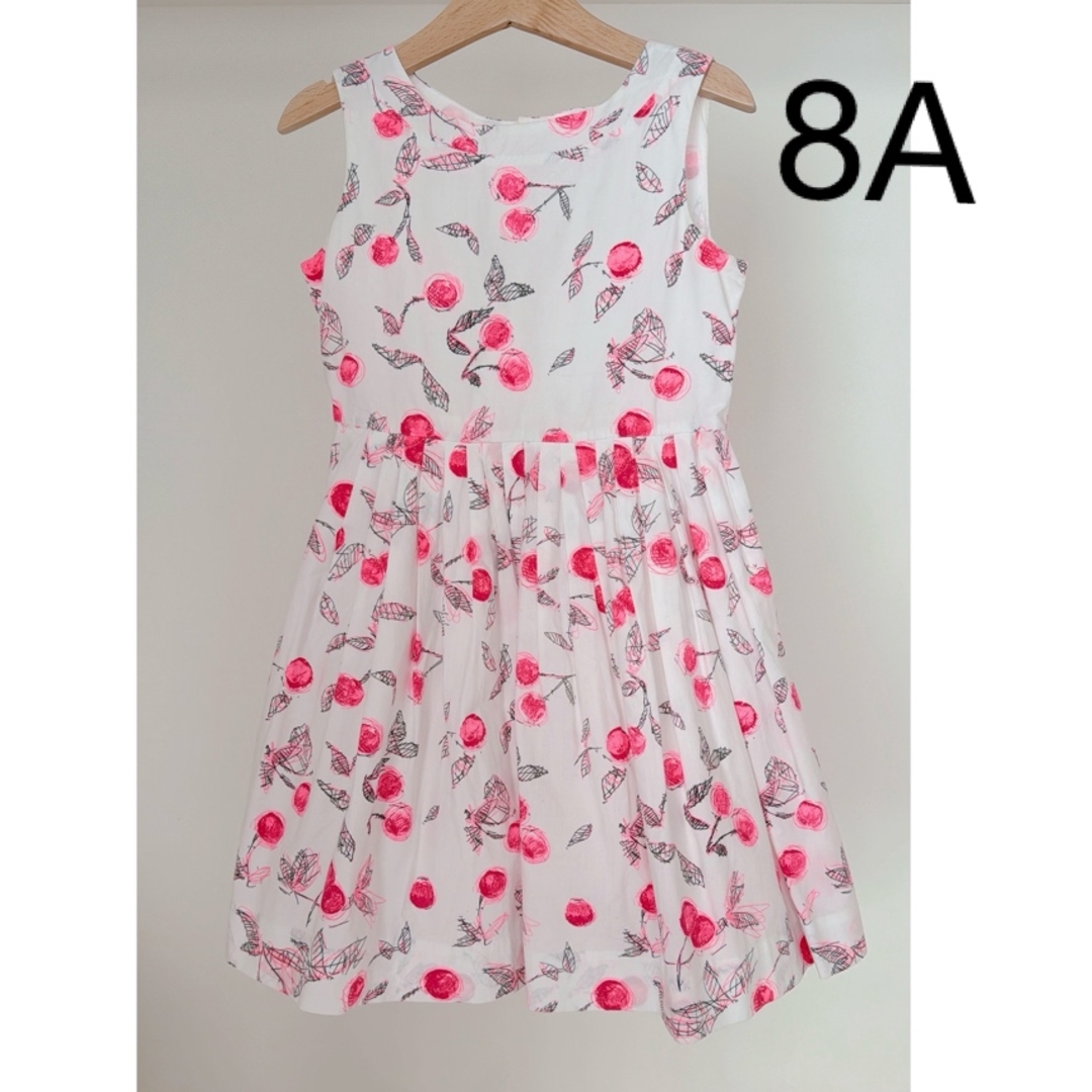 Bonpoint(ボンポワン)のBonpoint チェリー柄ワンピース キッズ/ベビー/マタニティのキッズ服女の子用(90cm~)(ワンピース)の商品写真