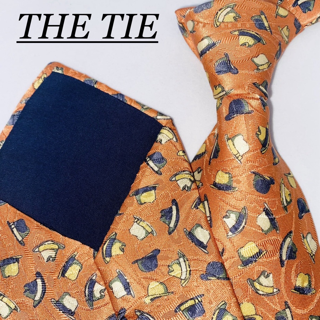 THE TIE ザタイ　シルクネクタイ　高級　帽子柄　光沢　国産　シルク100% メンズのファッション小物(ネクタイ)の商品写真