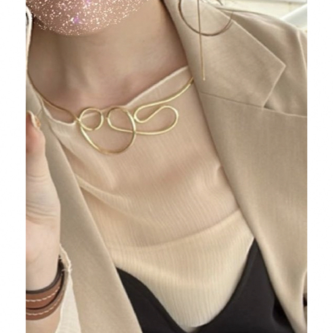 lawgy(ラウジー)のnuance necklace uenui ウニュイ ゴールド レディースのアクセサリー(ネックレス)の商品写真