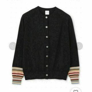 ポールスミス(Paul Smith)の【洗える】コットンベーシックニット ウィズ シグネチャーストライプ カーディガン(カーディガン)