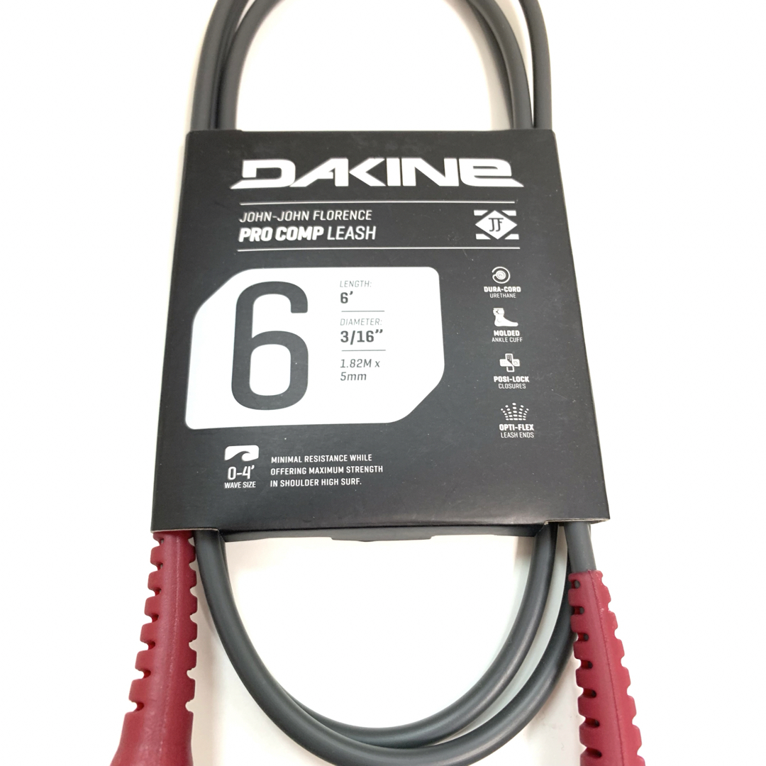 Dakine(ダカイン)の6ft DAKINE ダカイン コンプ 小波 リーシュコード ショートボード  スポーツ/アウトドアのスポーツ/アウトドア その他(サーフィン)の商品写真