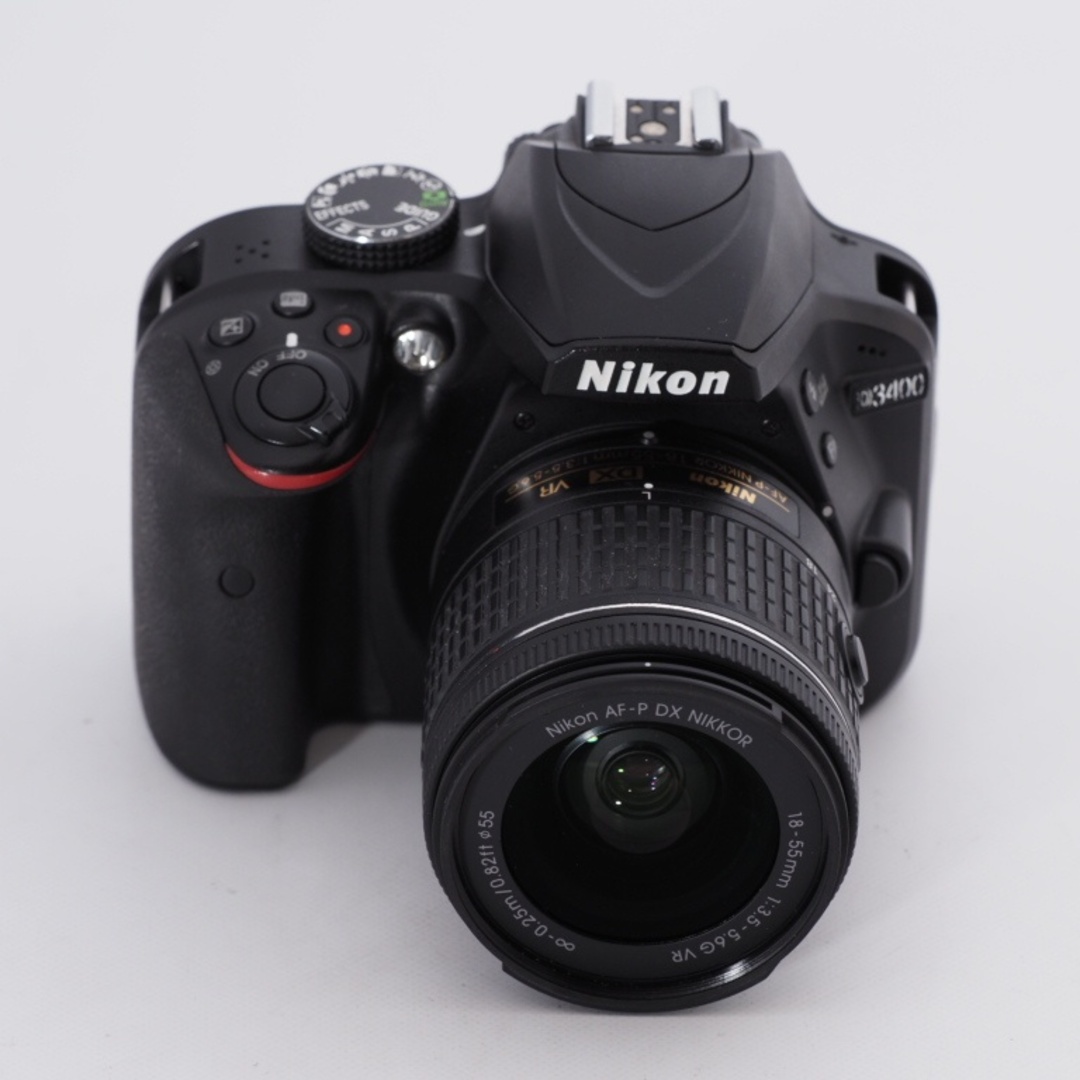 Nikon(ニコン)のNikon ニコン デジタル一眼レフカメラ D3400 AF-P 18-55 VR レンズキット ブラック D3400LKBK #9753 スマホ/家電/カメラのカメラ(デジタル一眼)の商品写真