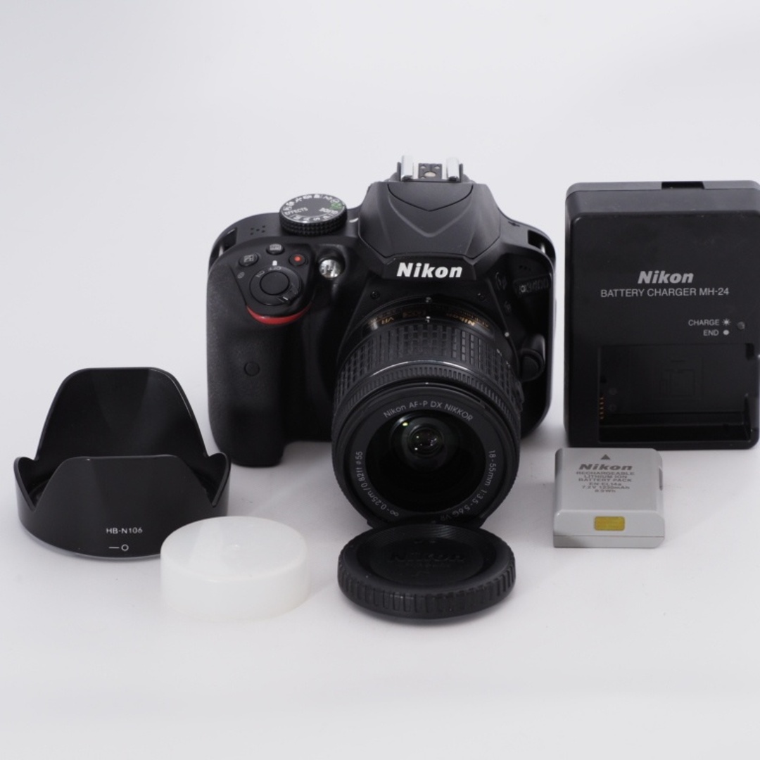Nikon(ニコン)のNikon ニコン デジタル一眼レフカメラ D3400 AF-P 18-55 VR レンズキット ブラック D3400LKBK #9753 スマホ/家電/カメラのカメラ(デジタル一眼)の商品写真