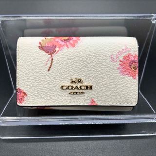 コーチ(COACH)のCOACH コーチ　キーケース　レザー　フラワー柄　C0379 【未使用保管品】(キーケース)