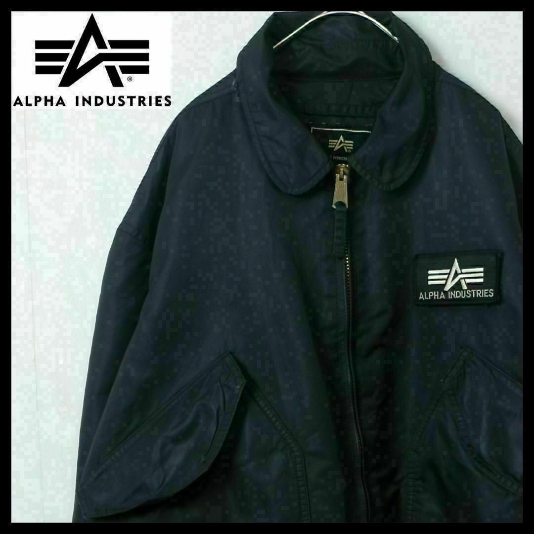 ALPHA INDUSTRIES(アルファインダストリーズ)の【MA-1】 アルファインダストリーズ フライトジャケット ナイロン 80s古着 メンズのジャケット/アウター(ナイロンジャケット)の商品写真