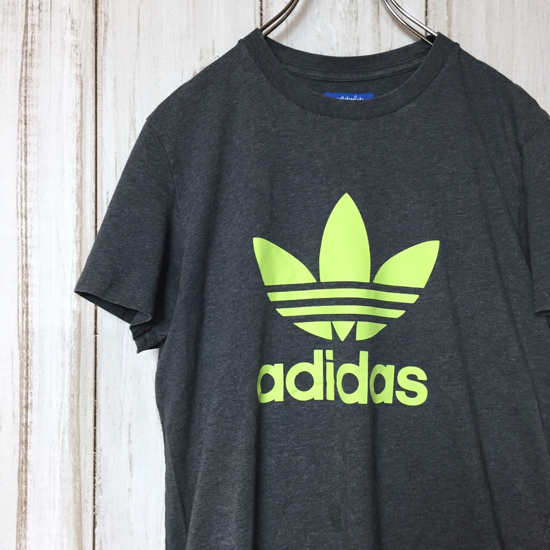 adidas(アディダス)の【アディダスオリジナルス 半袖ビッグロゴTシャツ】トレフォイル M 古着 メンズのトップス(Tシャツ/カットソー(半袖/袖なし))の商品写真