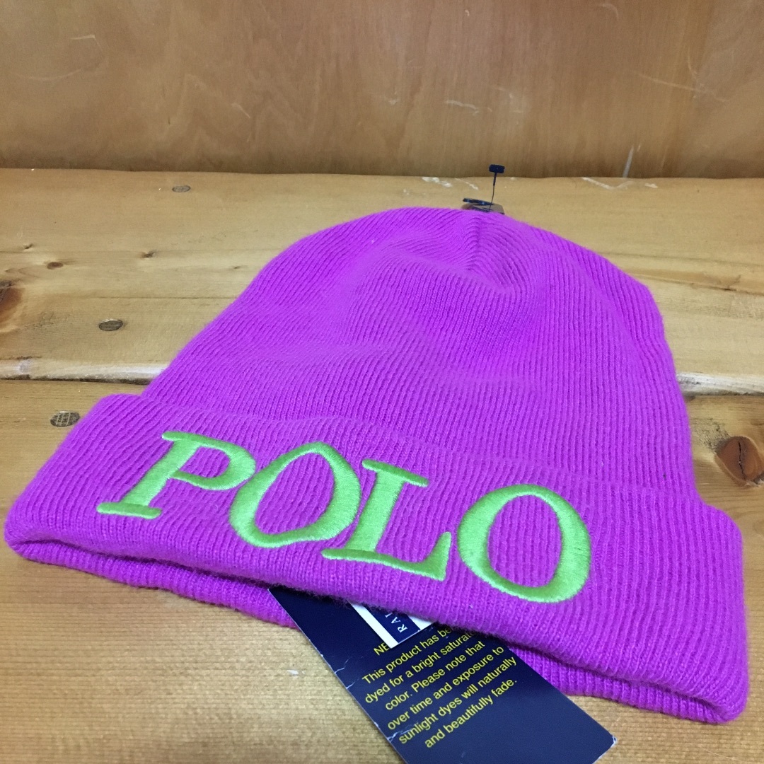 POLO RALPH LAUREN(ポロラルフローレン)のポロ ラルフローレン POLO RALPH LAUREN LOGO BEANIE レディースの帽子(ニット帽/ビーニー)の商品写真