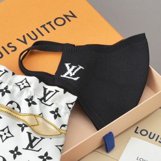 LOUIS VUITTON - 新品◇ルイヴィトン マスク・マイユ ブラック XL 刺繍 専用ポーチ 専用ポーチ