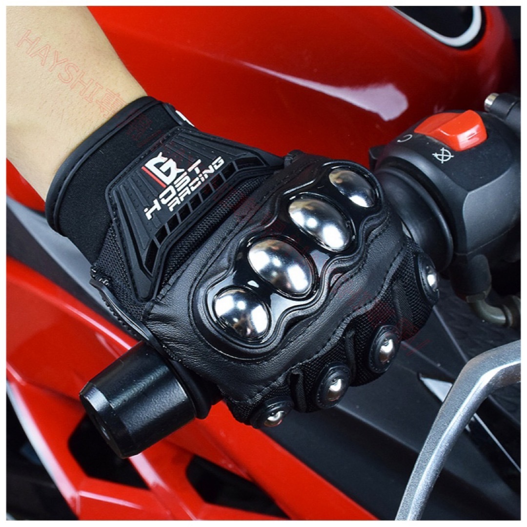 バイクグローブ オートバイ手袋 メッシュ通気　自転車グローブ　サバゲグローブ 自動車/バイクのバイク(装備/装具)の商品写真