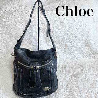 クロエ(Chloe)のChloe クロエ ベイ オールレザー ショルダーバッグ ロゴ ブラック 黒(ショルダーバッグ)