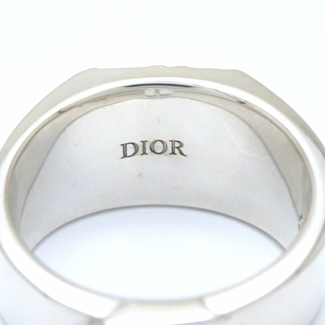 Christian Dior(クリスチャンディオール)のChristian Dior クリスチャンディオール オブリークシグネット リング 指輪 S 16.5号 印台 シルバー925/291790【中古】【BJ】 レディースのアクセサリー(リング(指輪))の商品写真