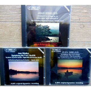 シベリウス/交響曲第3,4,7番他  N・ヤルヴィ/エーテボリ響 3CD(クラシック)