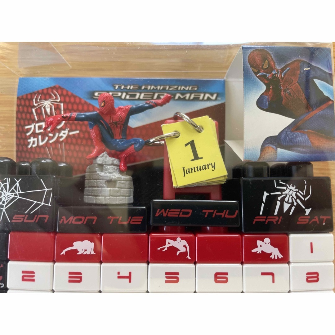 MARVEL(マーベル)の【未使用】スパイダーマン SPIDER-MAN ブロックカレンダー エンタメ/ホビーのアニメグッズ(その他)の商品写真